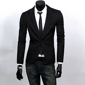 Чоловічий класичний піджак на кожен день Чорний, M