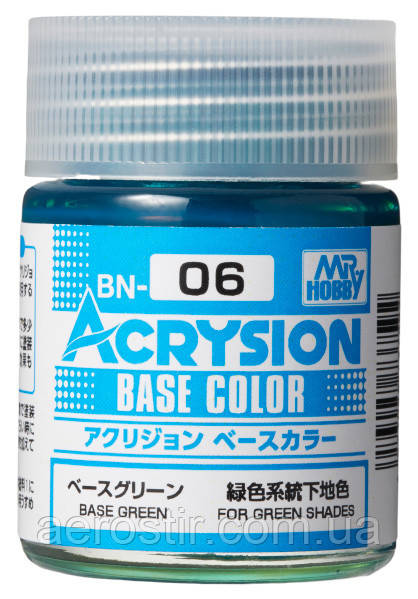 ACRYSION BASE COLOR BASE GREEN, 18 ml