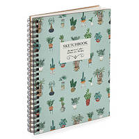 Блокнот Sketchbook (прямоуг.) Plants подарок