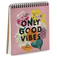 Блокнот Sketchbook (квадрат.) Only Good Vibes подарок
