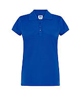 Женская рубашка-поло JHK, Polo Regular Lady, синяя футболка поло, размер XL