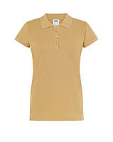 Женская рубашка-поло JHK, Polo Regular Lady, песочная футболка поло, размер XXL