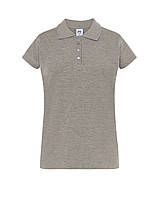 Женская рубашка-поло JHK, Polo Regular Lady, темно-серый меланж футболка поло, размер XXL