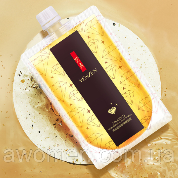 Незмивна нічна маска для обличчя Venzen 24 K Gold Sleep Mask 170 g
