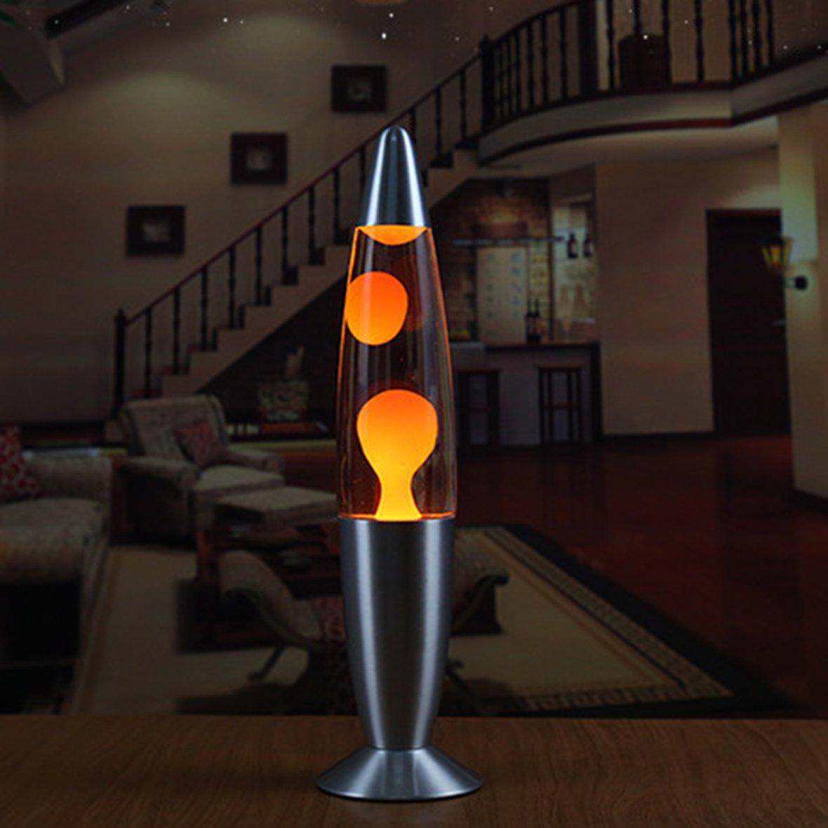 Лава лампа з парафіном 35 см помаранчева нічник світильник воскова лампа Magma Lamp парафінова лампа