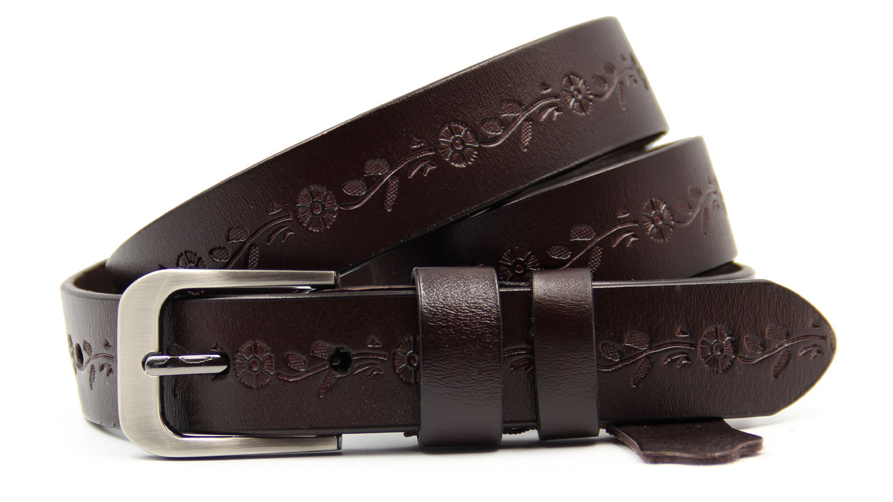 Стильний чоловічий класичний ремінь з натуральної шкіри, фото 1