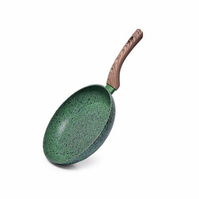 Сковорода "Malachite" 24х4.9см алюмінієва з антипригарним покриттям EcoStone Fissman, фото 1