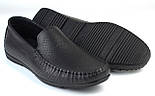 Мокасини шкіряні літні перфорація чорні чоловіче взуття великих розмірів Rosso Avangard BS M4 PerfBlack, фото 10