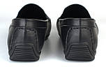 Мокасини шкіряні літні перфорація чорні чоловіче взуття великих розмірів Rosso Avangard BS M4 PerfBlack, фото 5