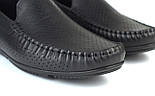 Мокасини шкіряні літні перфорація чорні чоловіче взуття великих розмірів Rosso Avangard BS M4 PerfBlack, фото 6