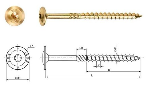 конструкційний саморіз з пресшайбою