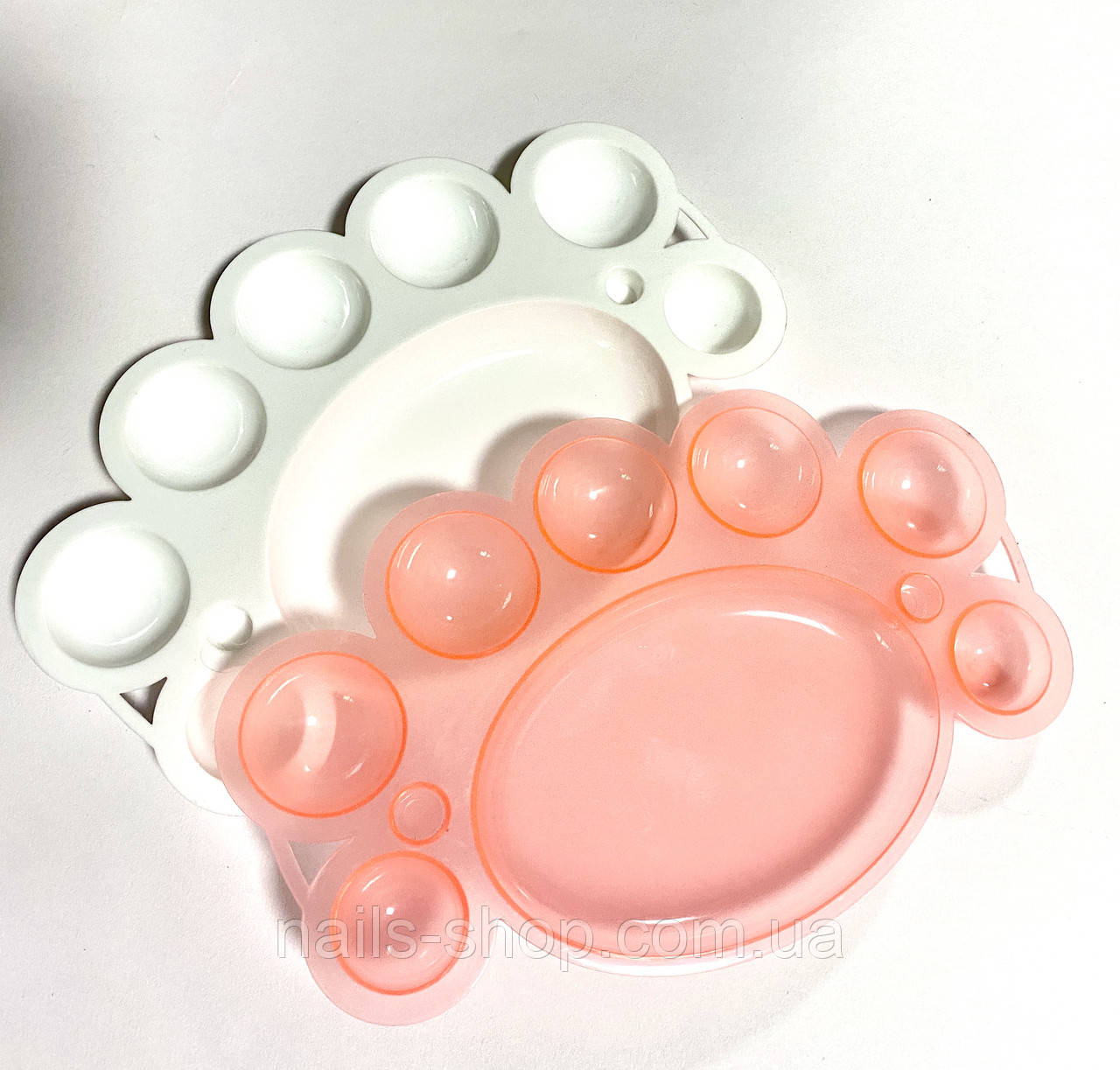 Палітра для змішування фарб, гель-лаків (різні кольори), фото 1