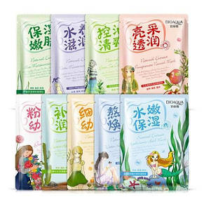 Тканинна маска Bioaqua з екстрактом ромашки Natural Extract Chamomile Refining Mask, фото 4