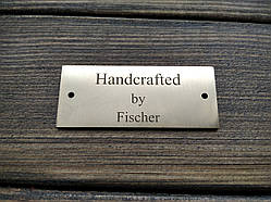 Латунна табличка з лазерним гравіюванням