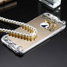 Силіконовий чохол для Apple iPhone X Silver з камінням, фото 2