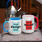 Печать на цветных чашках