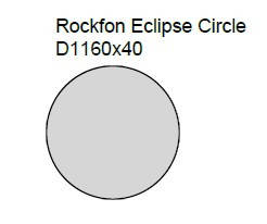 Акустичний дизайнерський острів Rockfon Eclipse КРУГ 1160х40 мм, фото 3