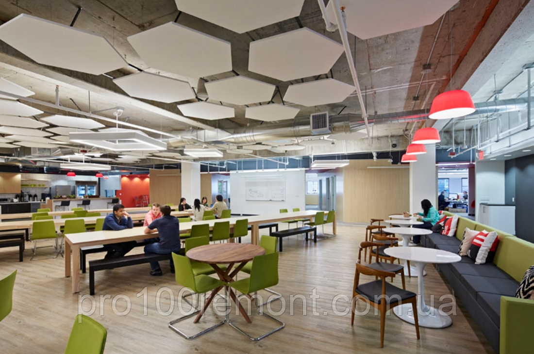 Акустичний дизайнерський острів Rockfon Eclipse ШЕСТИУГОЛЬНИК 1160х40 мм