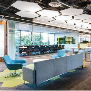 Акустичний дизайнерський острів Rockfon Eclipse ШЕСТИУГОЛЬНИК 1160х40 мм, фото 2