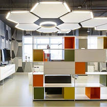 Акустичний дизайнерський острів Rockfon Eclipse ШЕСТИУГОЛЬНИК 1160х40 мм, фото 3