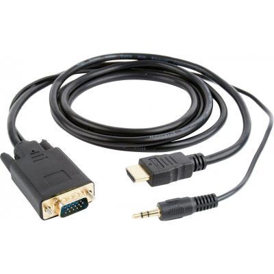 Переходник HDMI to VGA 3.0m Cablexpert (A-HDMI-VGA-03-10) - Вища Якість та Гарантія! - фото 1 - id-p1184159532