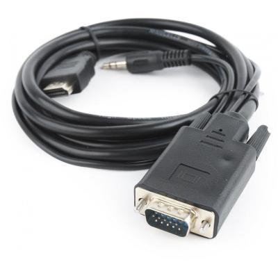 Переходник HDMI to VGA 3.0m Cablexpert (A-HDMI-VGA-03-10) - Вища Якість та Гарантія! - фото 2 - id-p1184159532