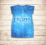 Плаття-туніка 3D FROZEN Холодне серце, всі герої (для дівчат і жінок), фото 3