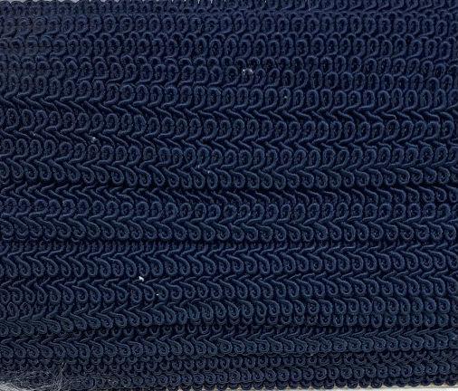 Колір тасьми синій чорнильний, "шубна" декоративна, ширина 1.2 см (1уп = 50 м) - фото 3 - id-p1184218200