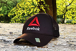 Бейсболка кепка із сіткою Reebok чорна