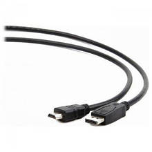 Кабель мультимедійний DisplayPort M to HDMI M 10.0m Cablexpert (CC-DP-HDMI-10M)