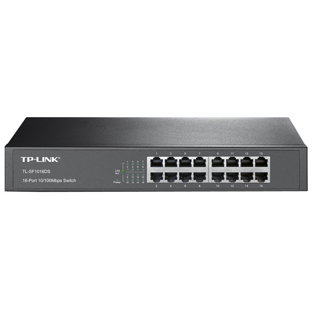 Комутатор мережевий TP-Link TL-SF1016DS, фото 1
