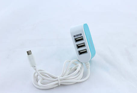 Адаптер 8600 3 Usb Micro v8, фото 2