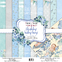 Набір паперу "Shabby baby boy redesign" 30,5 х 30,5 см. 10 аркушів