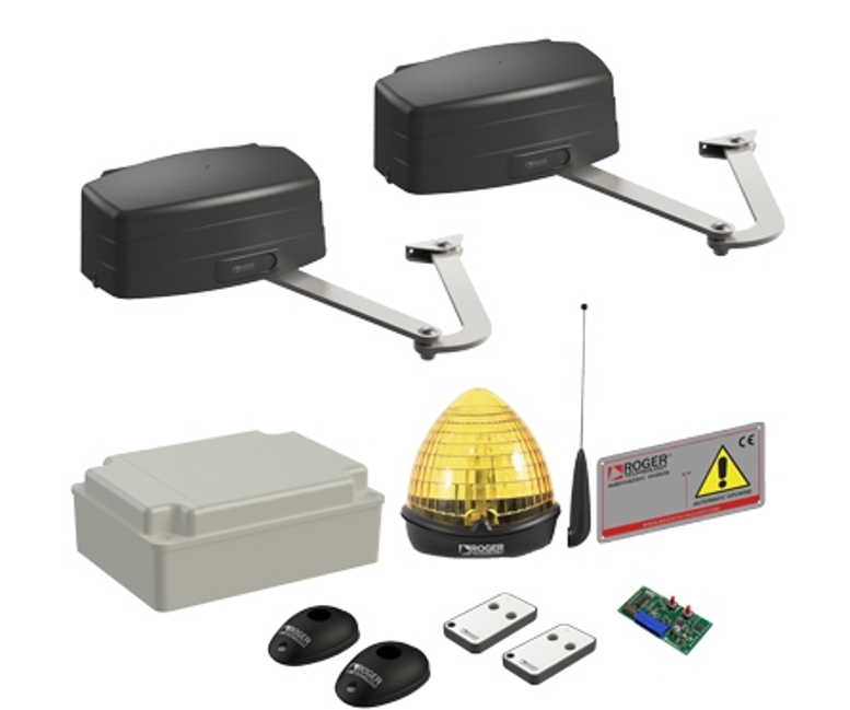 Комплект автоматики для розпашних воріт Roger KIT R23/374