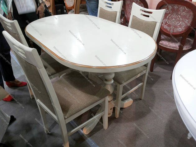 Стіл кухонний овальний Гірне GOOD WOOD Руськополянський Меблевий Комбінат Явір, фото 1