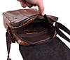 Чоловіча шкіряна сумка Dovhani BR15405 Руда, фото 6