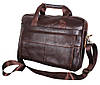 Чоловіча шкіряна сумка Dovhani Coffee1115-Коричнева 22, фото 8