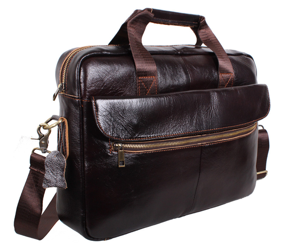 Чоловіча шкіряна сумка Dovhani Dov-1119-235 Коричнева