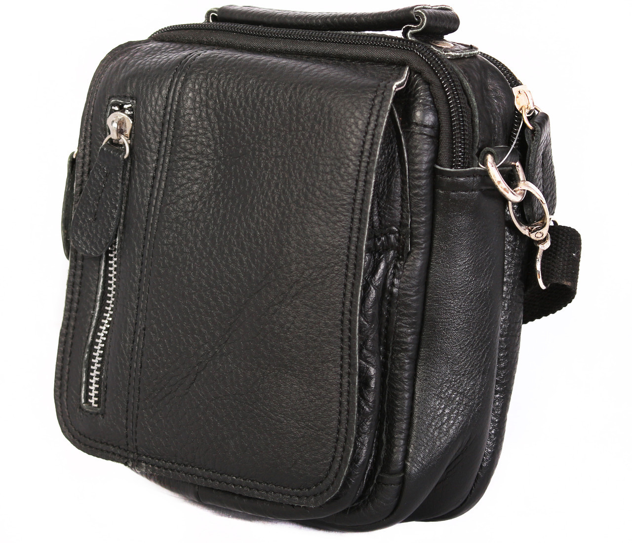 Чоловіча шкіряна сумка Dovhani BL3011634 Чорна