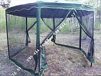 Шатер шестигранный стальной каркас+сетка, павильон 3.6м х 3.6м беседка,альтанка