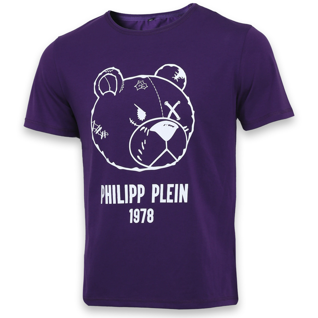 Футболка фіолетовий PHILIPP PLEIN з принтом "ВЕДМЕДИК" Ф-10 PUR L(Р) 19-623-020, фото 1