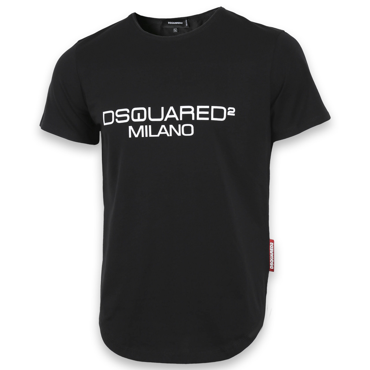 Футболка чоловіча чорна з принтом DSQUARED "MILANO" Ф-11 BLK S (Р) 20-801-020-001, фото 1