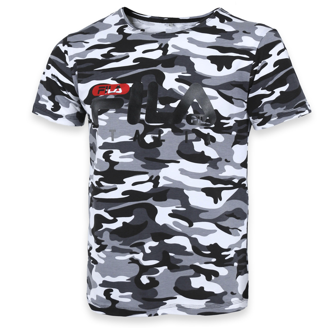 Футболка спортивна білий камуфляж FILA "ITALIA" Ф-10 К-3 XL (Р) 19-903-020, фото 1