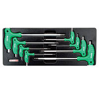 Набір шестигранників із ручкою L-обр у ложементі TOPTUL GAAT0803 ORG