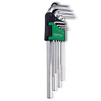 Ключі шестигранні подовжені TOPTUL 1,5-10 мм 9 од. GAAL0911 ORG