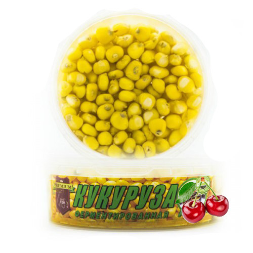 Кукурудза не фарбована King Fish вишня 170 г.