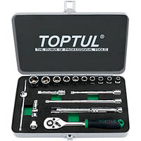 Набір інструменту дюймового TOPTUL 1/4" 18ед. 3/16"-9/16" GCAD1811 ORG