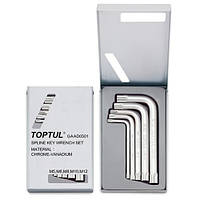 Набір ключів SPLINE Г-подібних TOPTUL М5-М12 GAAD0501 ORG