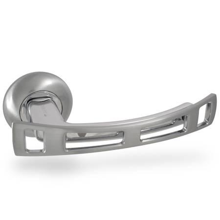 Ручки дверні роздільні APECS H-0598-Z-CRM/CR New Premier, фото 1