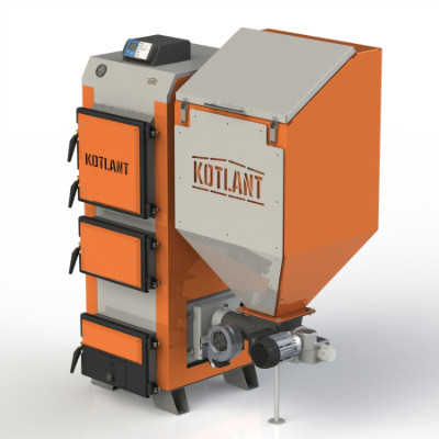 Твердопаливний котел з автоматичним подаванням палива KOTLANT серії КГП — 18 кВт (КОТЛАНТ)